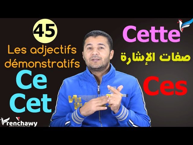 Les adjectifs démonstratifs