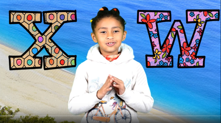 Apprendre l'alphabet français La lettre W et La lettre X avec Rahaf Walid