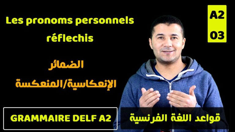 Les pronoms personnels réfléchis - Grammaire Delf A2
