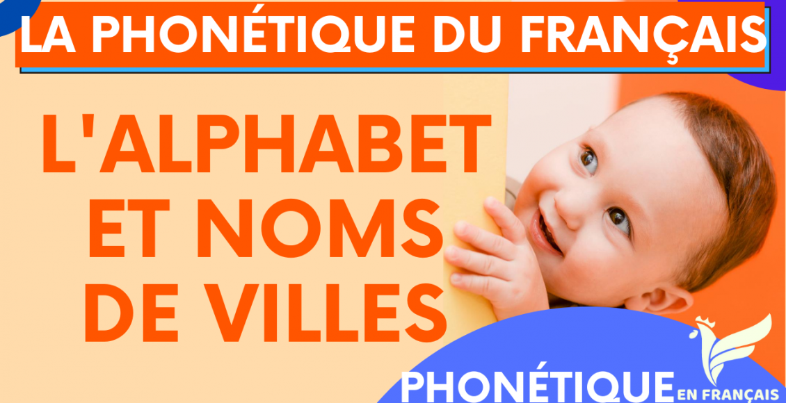 L’alphabet français avec des noms de villes