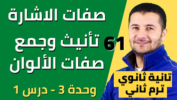 صفات الإشارة والألوان